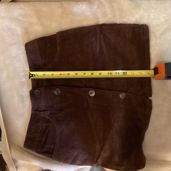 Women’s For Joseph Very Mini Corduroy Brown Skirt Size 28 - Picture 9 of 10